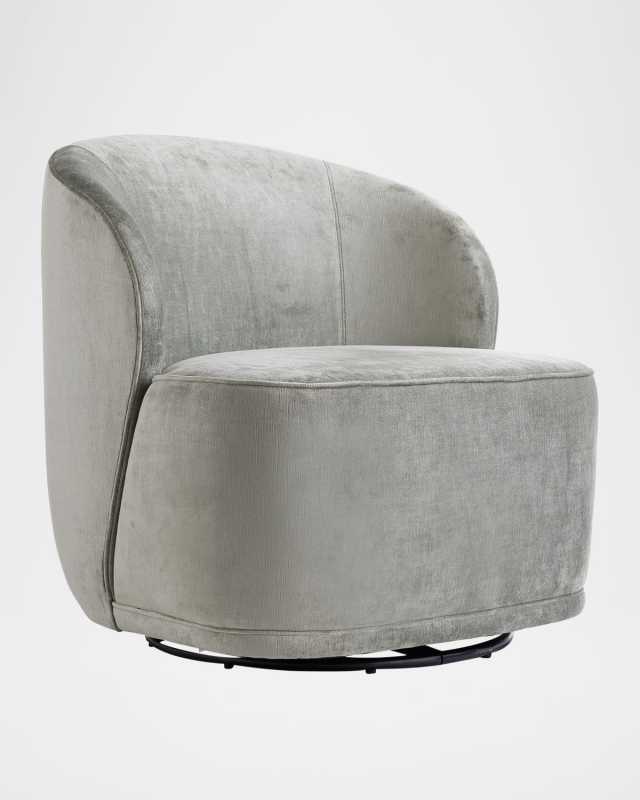Kaitlyn Velvet Swivel Chair